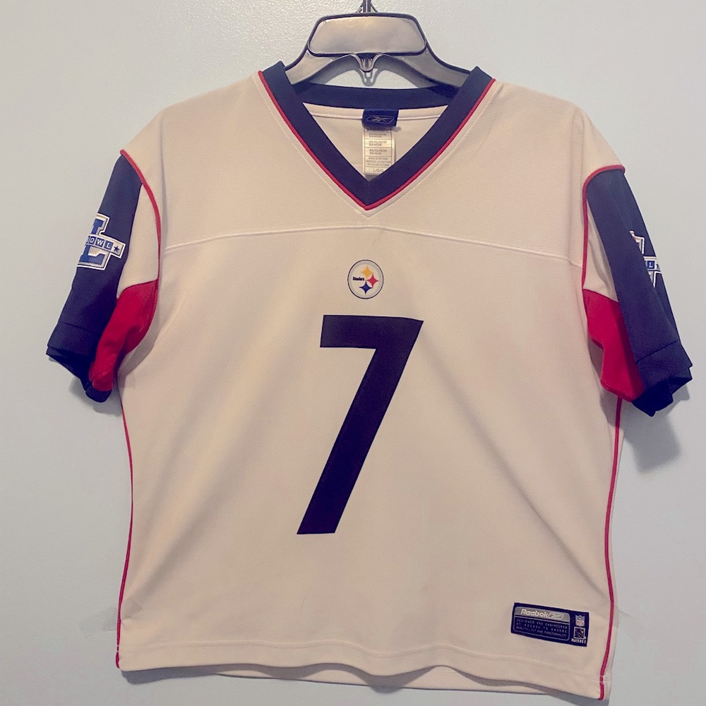 Vintage Ben Roethlisberger Super Bowl XL short sleeve jersey
